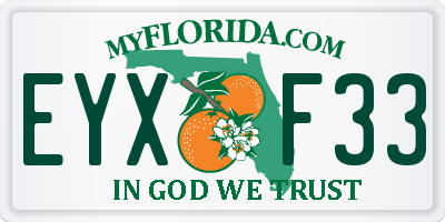 FL license plate EYXF33