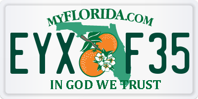 FL license plate EYXF35