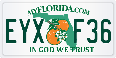 FL license plate EYXF36