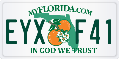 FL license plate EYXF41