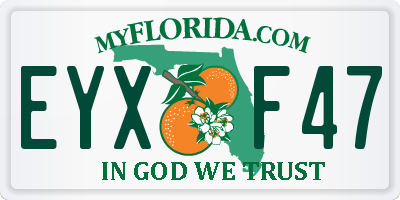 FL license plate EYXF47