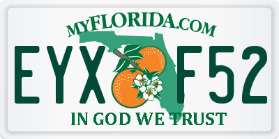 FL license plate EYXF52