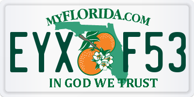 FL license plate EYXF53