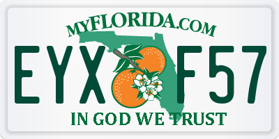 FL license plate EYXF57