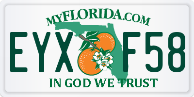 FL license plate EYXF58