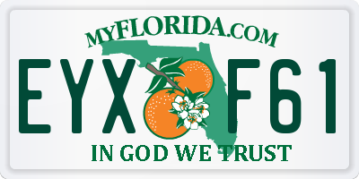 FL license plate EYXF61