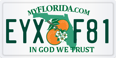 FL license plate EYXF81