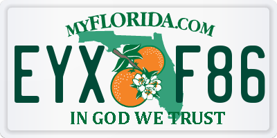 FL license plate EYXF86