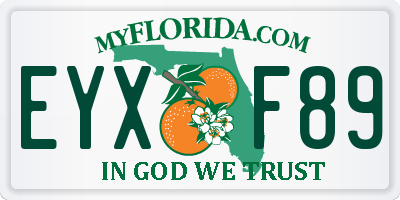 FL license plate EYXF89