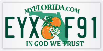 FL license plate EYXF91
