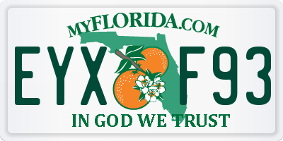 FL license plate EYXF93