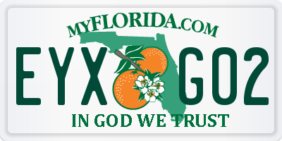 FL license plate EYXG02