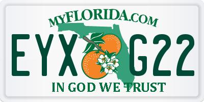 FL license plate EYXG22
