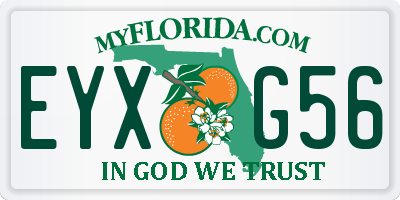 FL license plate EYXG56