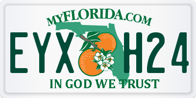 FL license plate EYXH24