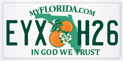 FL license plate EYXH26