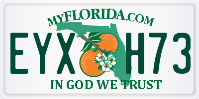 FL license plate EYXH73