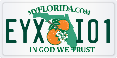 FL license plate EYXI01