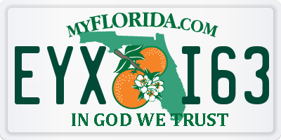 FL license plate EYXI63