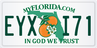 FL license plate EYXI71