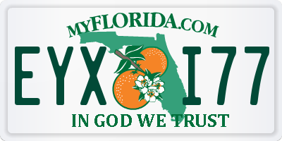 FL license plate EYXI77