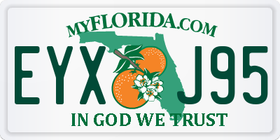 FL license plate EYXJ95