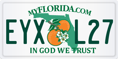 FL license plate EYXL27