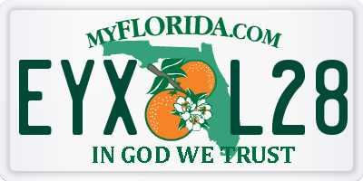 FL license plate EYXL28