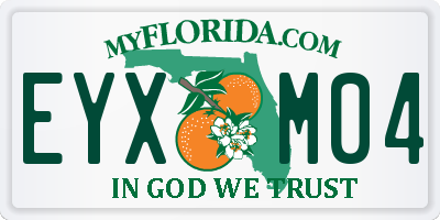 FL license plate EYXM04