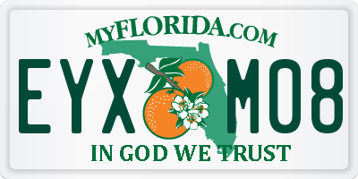 FL license plate EYXM08