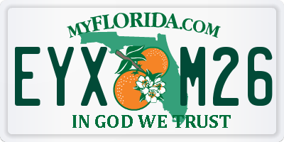 FL license plate EYXM26
