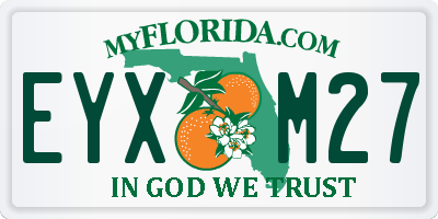 FL license plate EYXM27