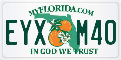 FL license plate EYXM40