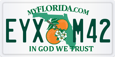 FL license plate EYXM42