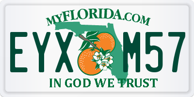 FL license plate EYXM57
