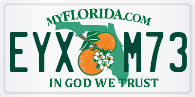 FL license plate EYXM73