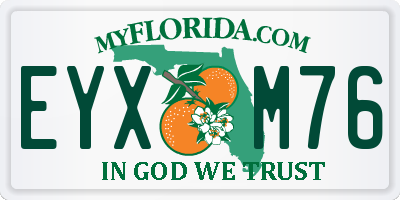 FL license plate EYXM76