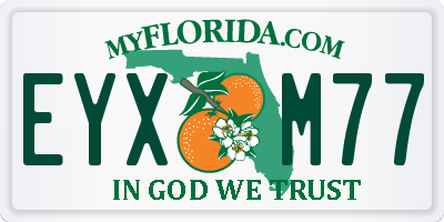 FL license plate EYXM77