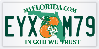 FL license plate EYXM79