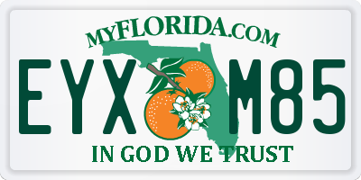 FL license plate EYXM85
