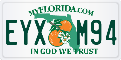 FL license plate EYXM94