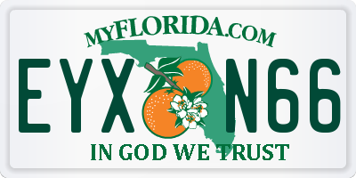 FL license plate EYXN66