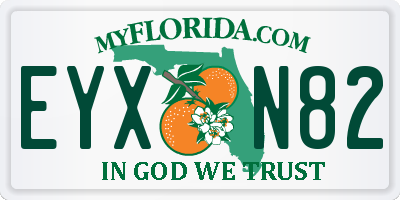 FL license plate EYXN82