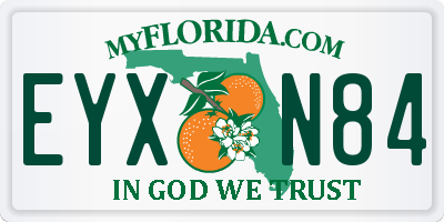 FL license plate EYXN84