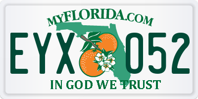 FL license plate EYXO52