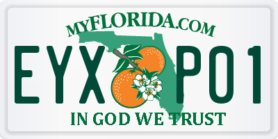 FL license plate EYXP01