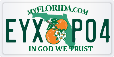 FL license plate EYXP04
