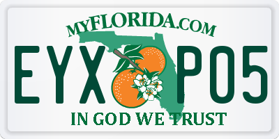 FL license plate EYXP05