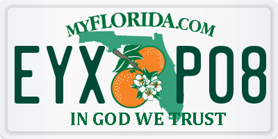 FL license plate EYXP08