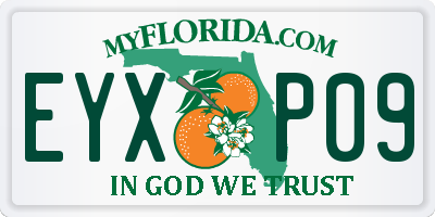 FL license plate EYXP09